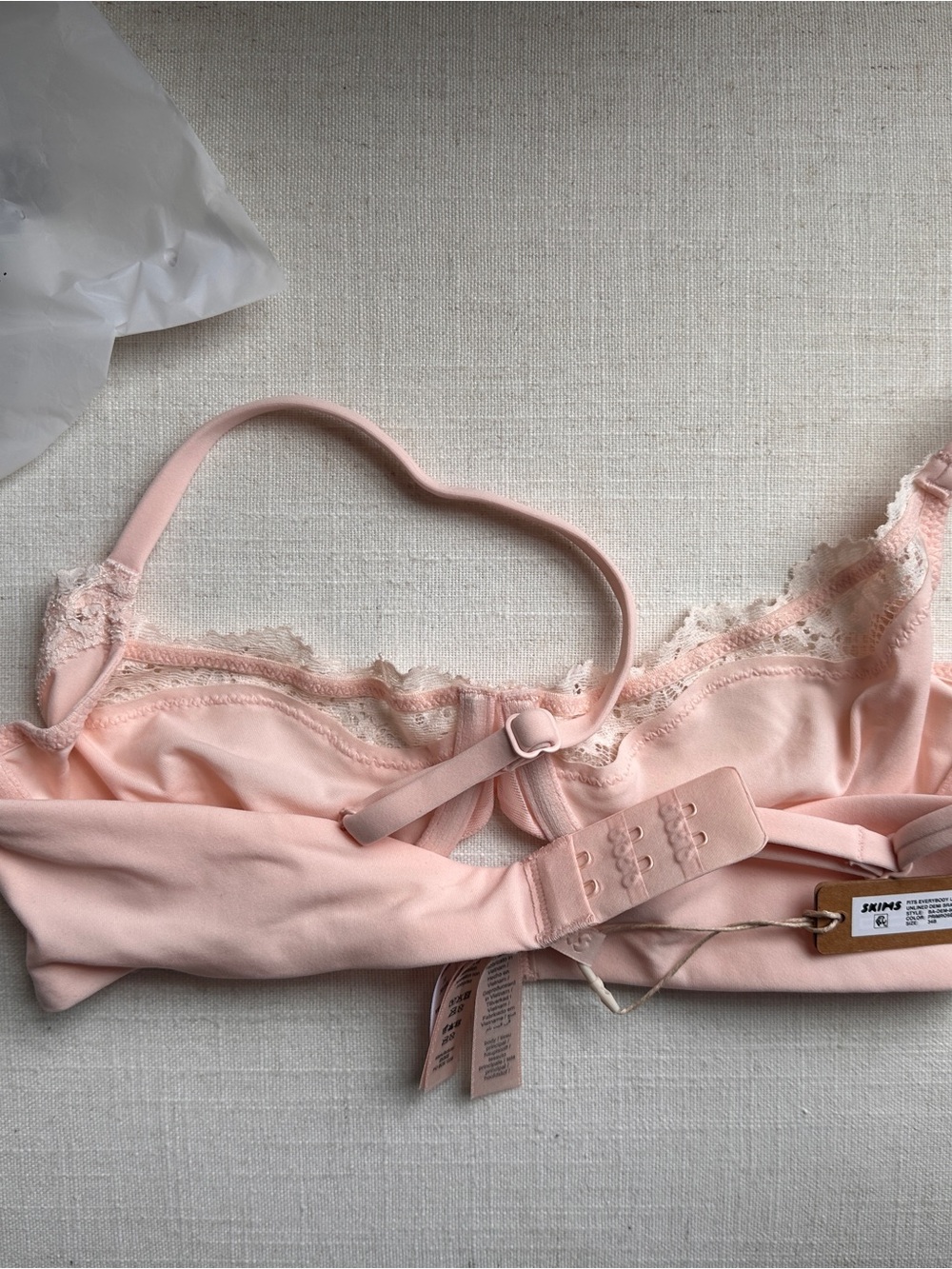 SKIMS FITS EVERYBODY LACE UNLINED SCOOP BRA
